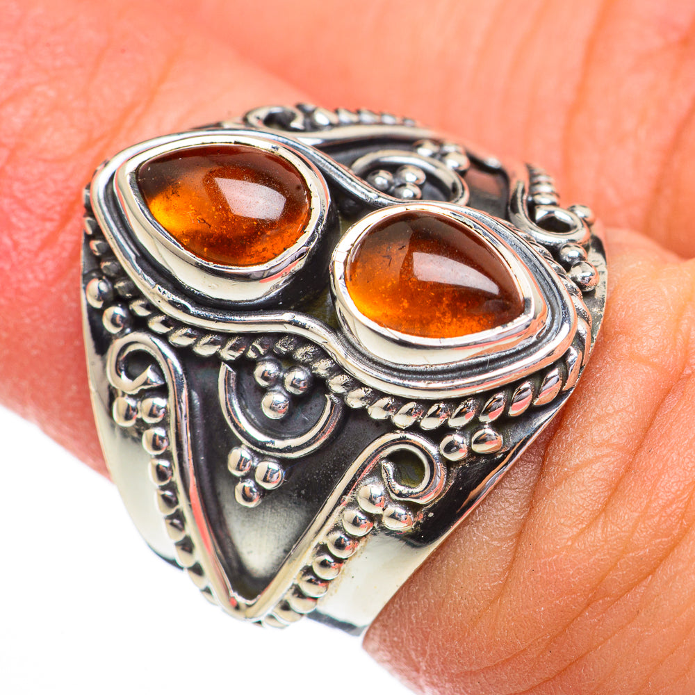 Baltic Amber Rings handcrafted by Ana Silver Co - RING70324