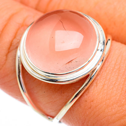 Rose Quartz Rings handcrafted by Ana Silver Co - RING70326