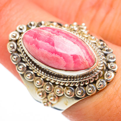 Rhodochrosite Rings handcrafted by Ana Silver Co - RING70327