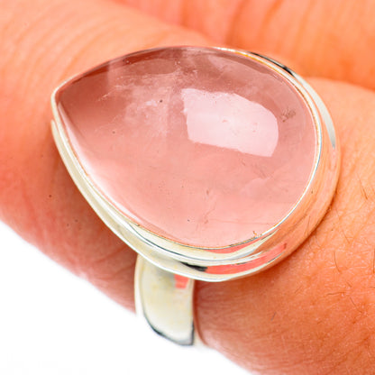 Rose Quartz Rings handcrafted by Ana Silver Co - RING70329