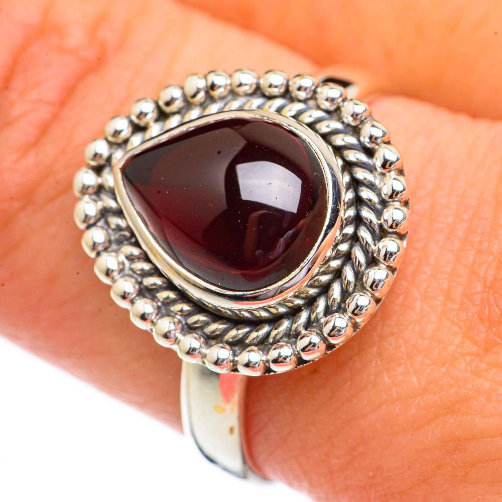 Garnet Rings handcrafted by Ana Silver Co - RING70330
