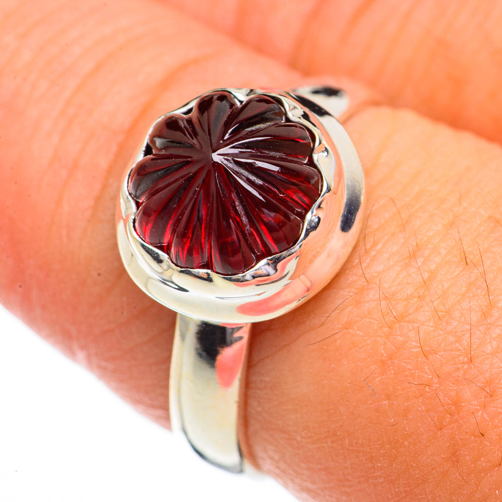 Garnet Rings handcrafted by Ana Silver Co - RING70331