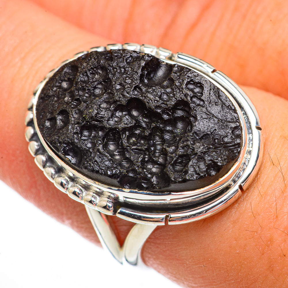 Tektite Rings handcrafted by Ana Silver Co - RING70335