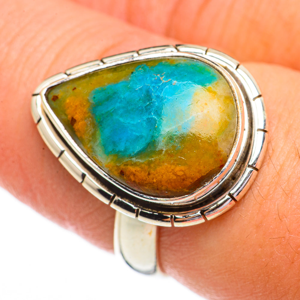 Peruvian Opal Rings handcrafted by Ana Silver Co - RING70346