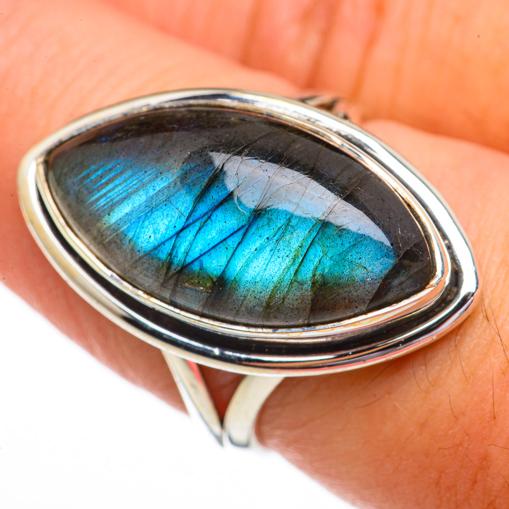 Labradorite Rings handcrafted by Ana Silver Co - RING70349