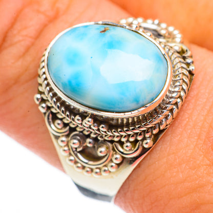 Larimar Rings handcrafted by Ana Silver Co - RING70351
