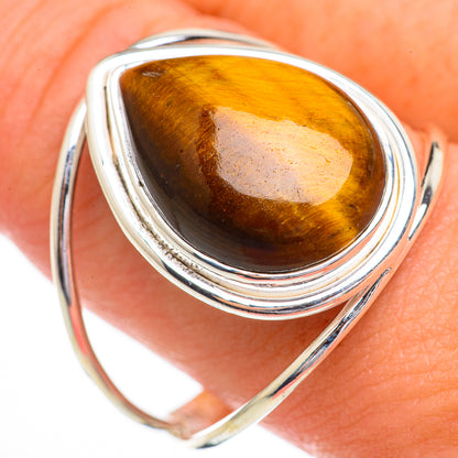 Tiger Eye Rings handcrafted by Ana Silver Co - RING70361