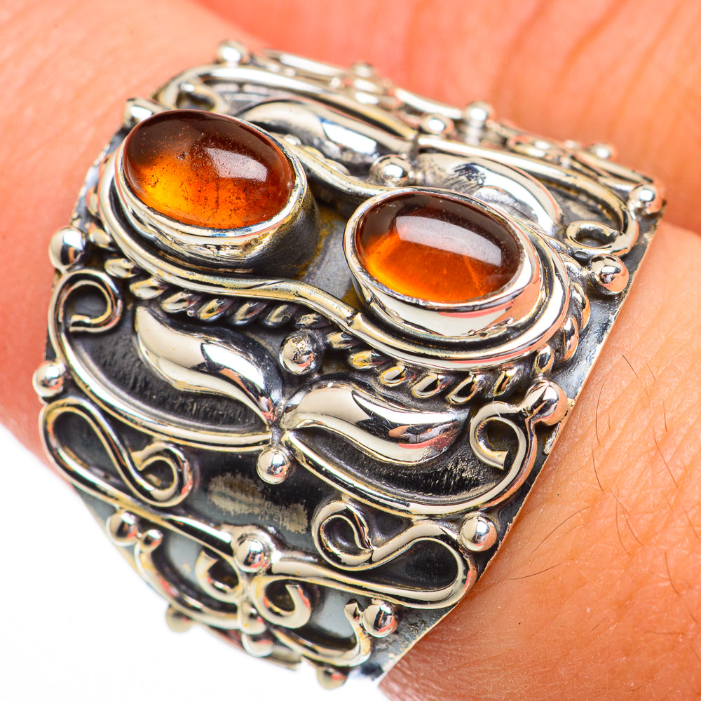 Baltic Amber Rings handcrafted by Ana Silver Co - RING70363