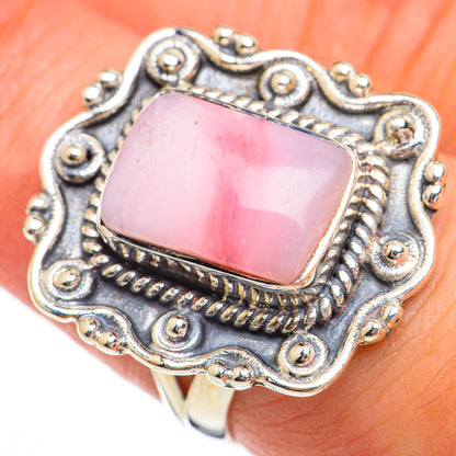 Pink Opal Rings handcrafted by Ana Silver Co - RING70367