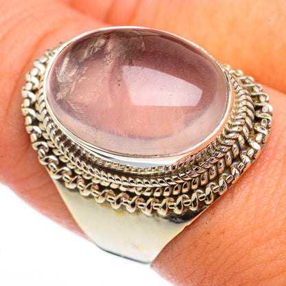 Rose Quartz Rings handcrafted by Ana Silver Co - RING70369