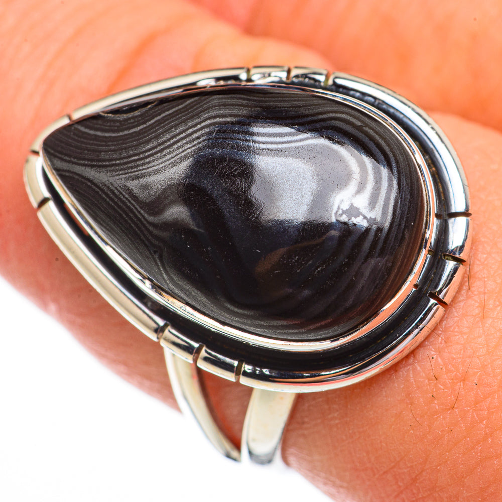 Psilomelane Rings handcrafted by Ana Silver Co - RING70374