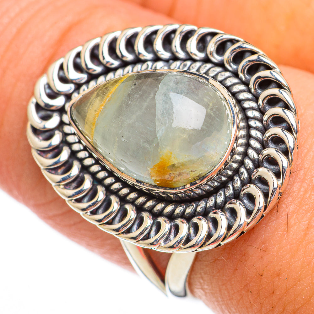 Green Fluorite Rings handcrafted by Ana Silver Co - RING70381