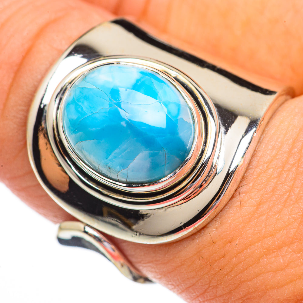 Larimar Rings handcrafted by Ana Silver Co - RING70382