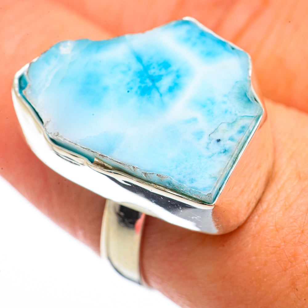 Larimar Rings handcrafted by Ana Silver Co - RING70383