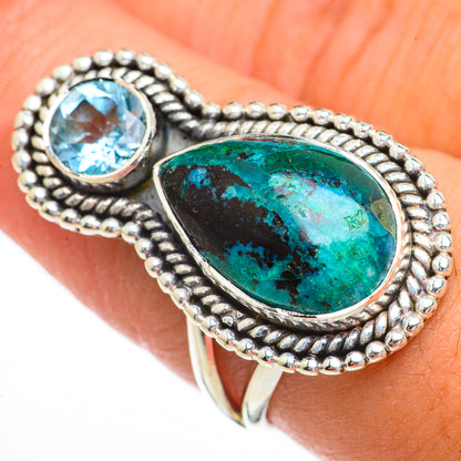 Chrysocolla Rings handcrafted by Ana Silver Co - RING70390