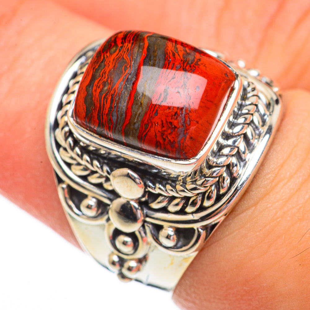 Red Jasper Rings handcrafted by Ana Silver Co - RING70391
