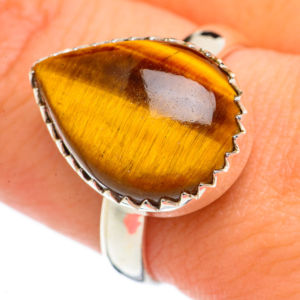 Tiger Eye Rings handcrafted by Ana Silver Co - RING70395