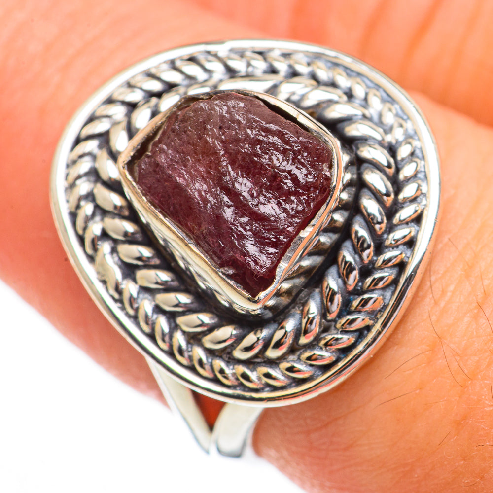 Pink Tourmaline Rings handcrafted by Ana Silver Co - RING70400