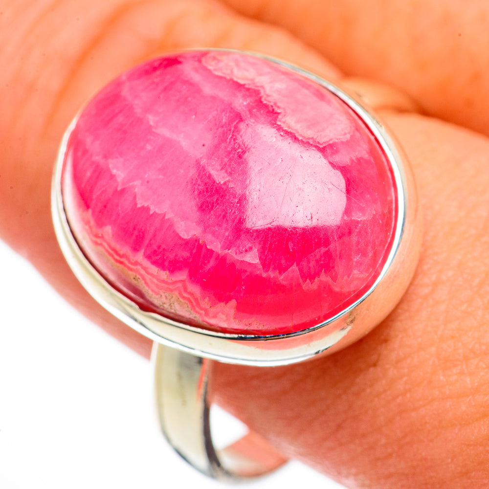 Rhodochrosite Rings handcrafted by Ana Silver Co - RING70401