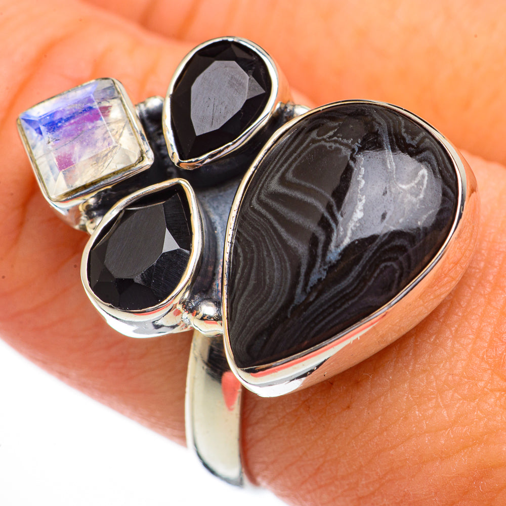 Psilomelane Rings handcrafted by Ana Silver Co - RING70407