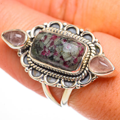 Russian Eudialyte Rings handcrafted by Ana Silver Co - RING70412