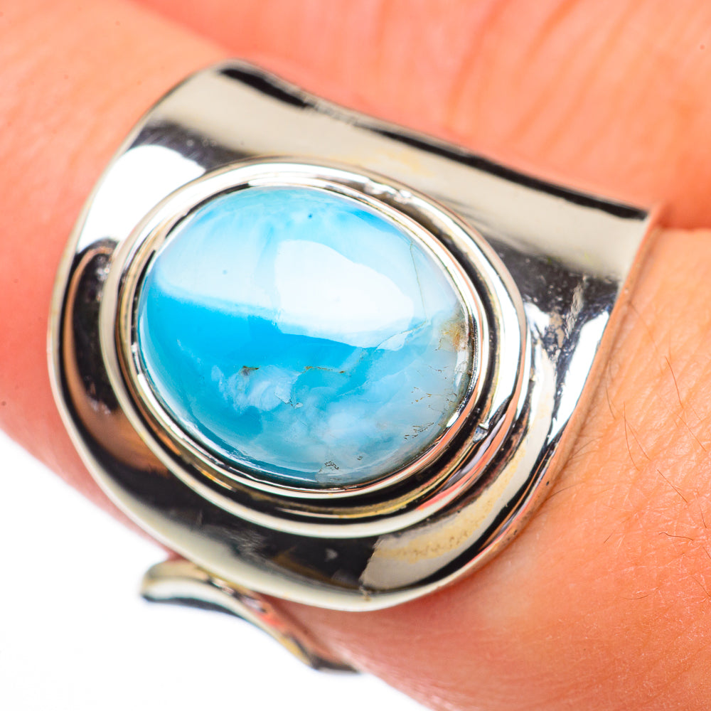 Larimar Rings handcrafted by Ana Silver Co - RING70413