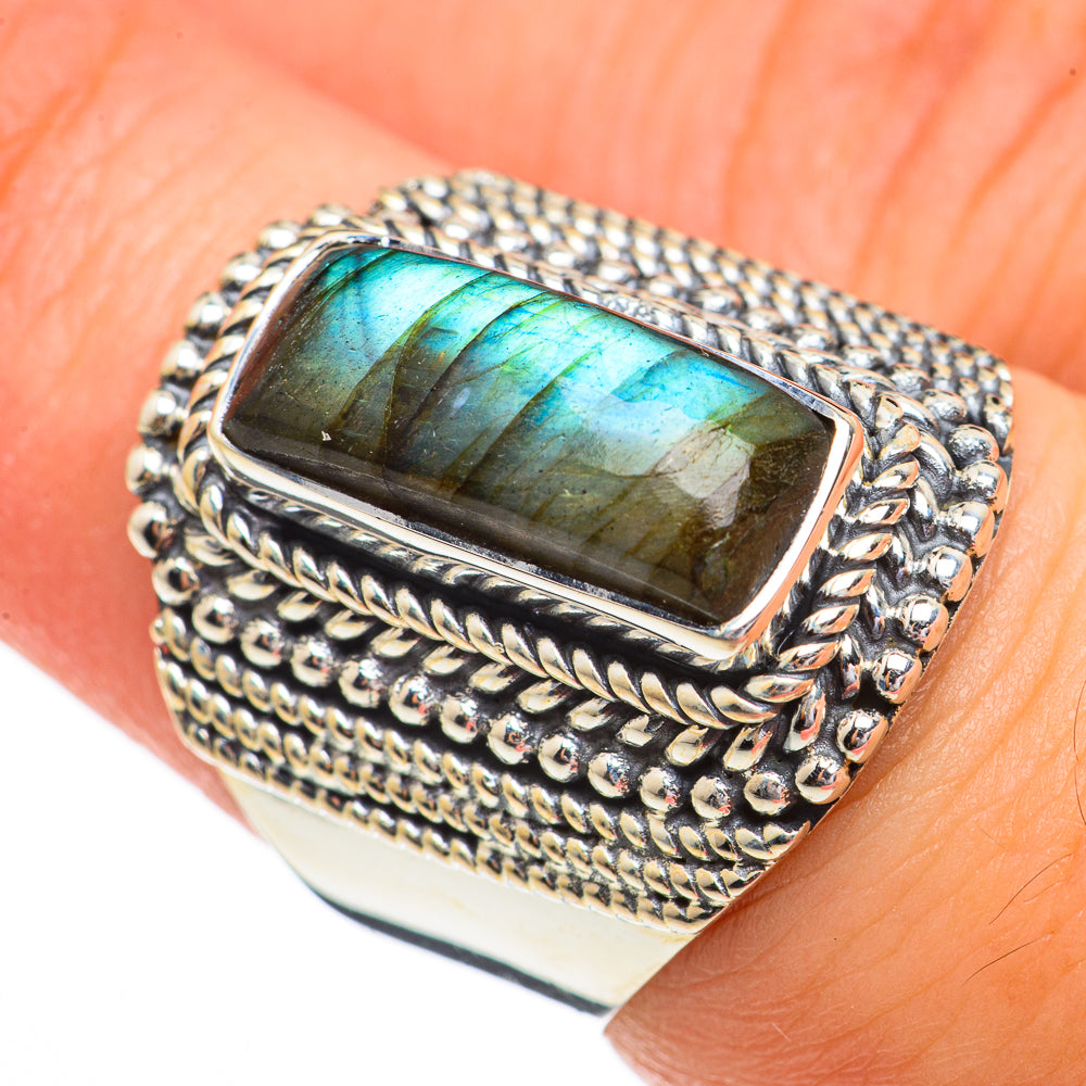 Labradorite Rings handcrafted by Ana Silver Co - RING70414