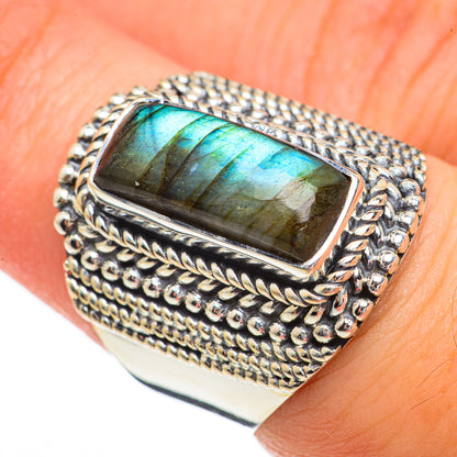 Labradorite Rings handcrafted by Ana Silver Co - RING70414