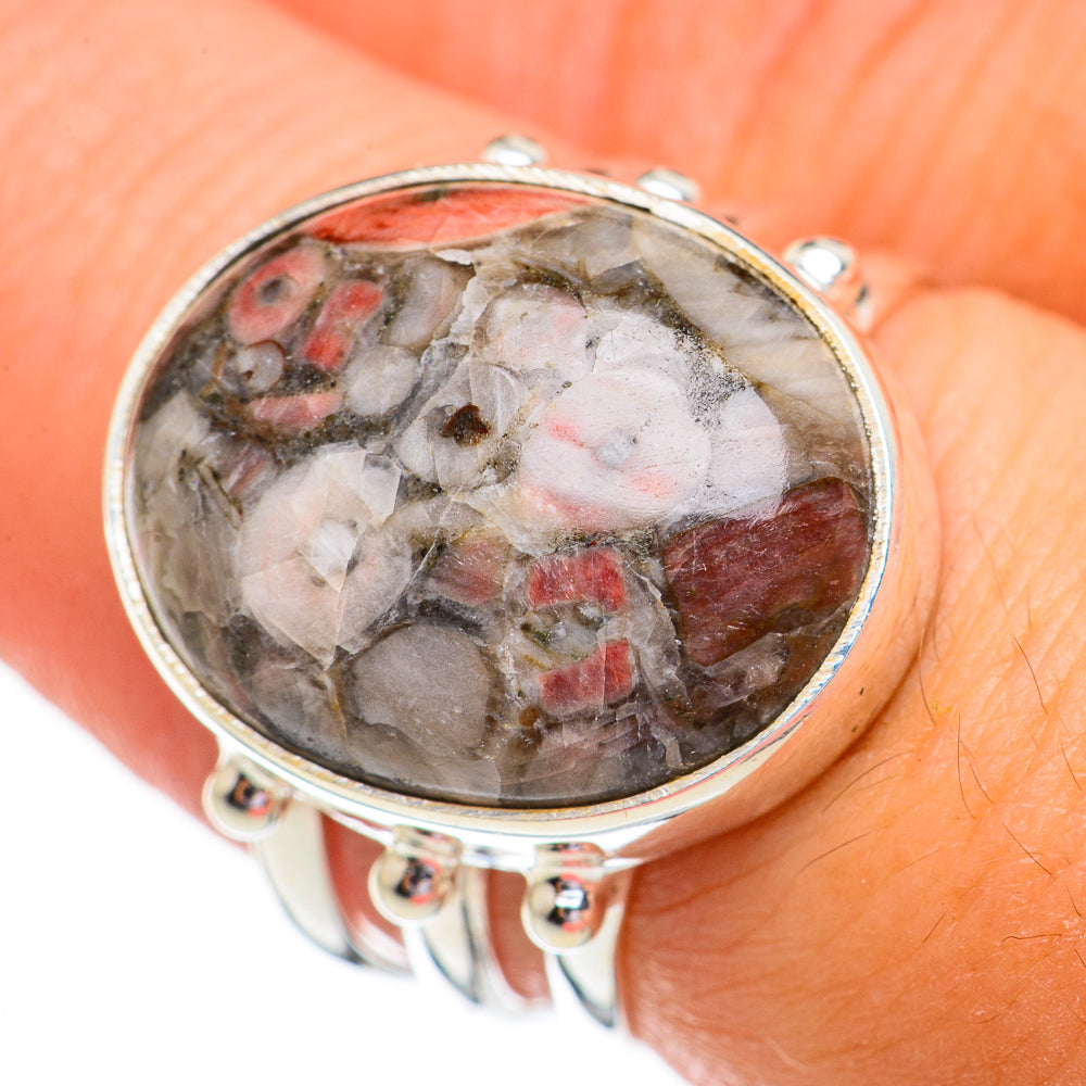 Crinoid Fossil Rings handcrafted by Ana Silver Co - RING70425