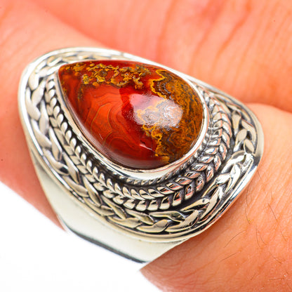 Moroccan Agate Rings handcrafted by Ana Silver Co - RING70426