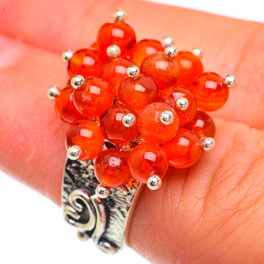 Carnelian Rings handcrafted by Ana Silver Co - RING70431