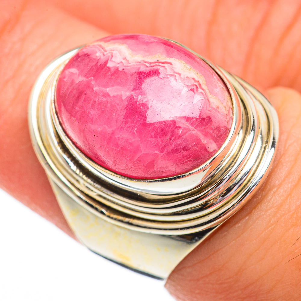 Rhodochrosite Rings handcrafted by Ana Silver Co - RING70433