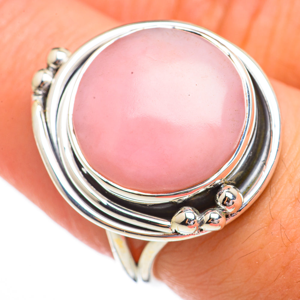 Pink Opal Rings handcrafted by Ana Silver Co - RING70434