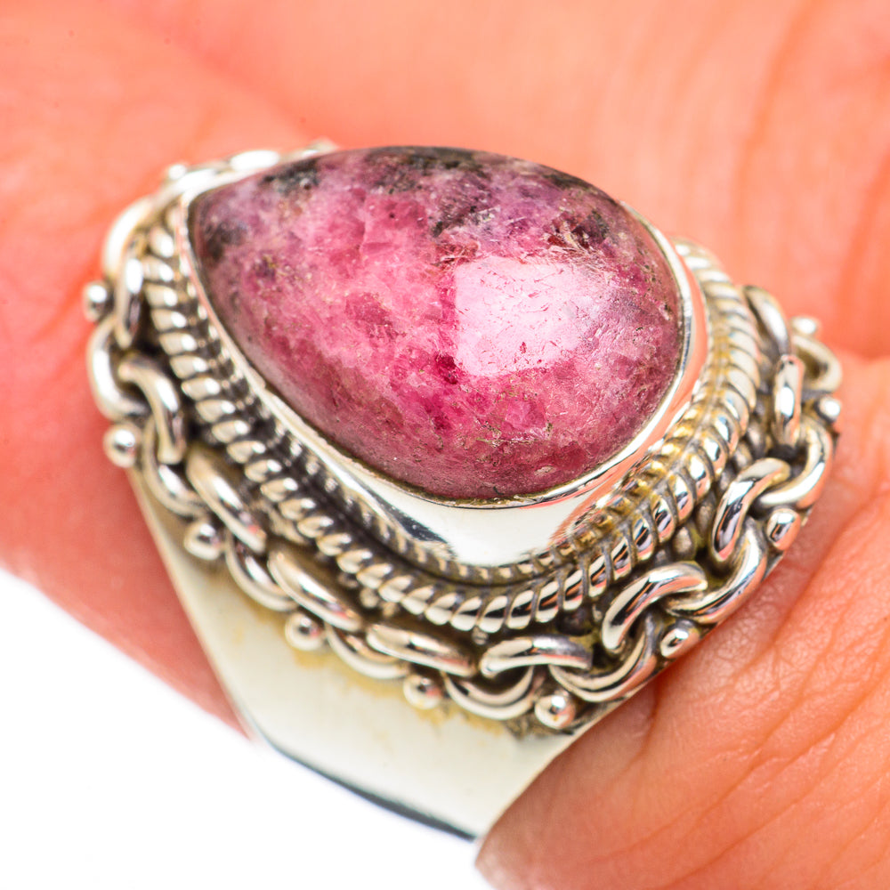 Rhodonite Rings handcrafted by Ana Silver Co - RING70436