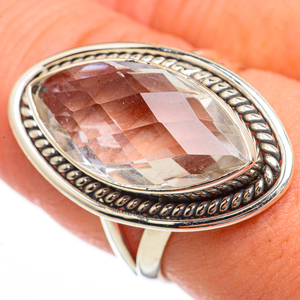 White Quartz Rings handcrafted by Ana Silver Co - RING70442