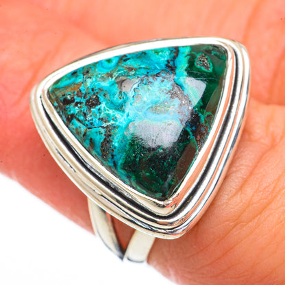 Chrysocolla Rings handcrafted by Ana Silver Co - RING70444