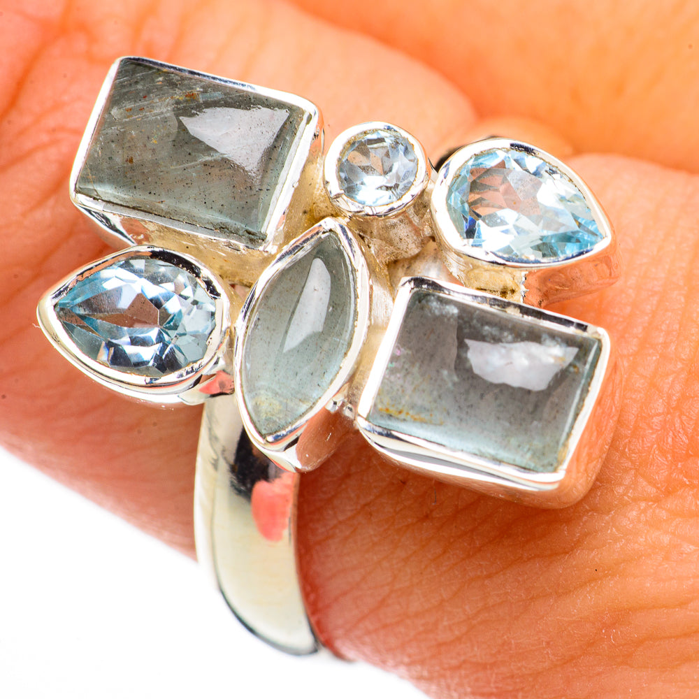 Aquamarine Rings handcrafted by Ana Silver Co - RING70448