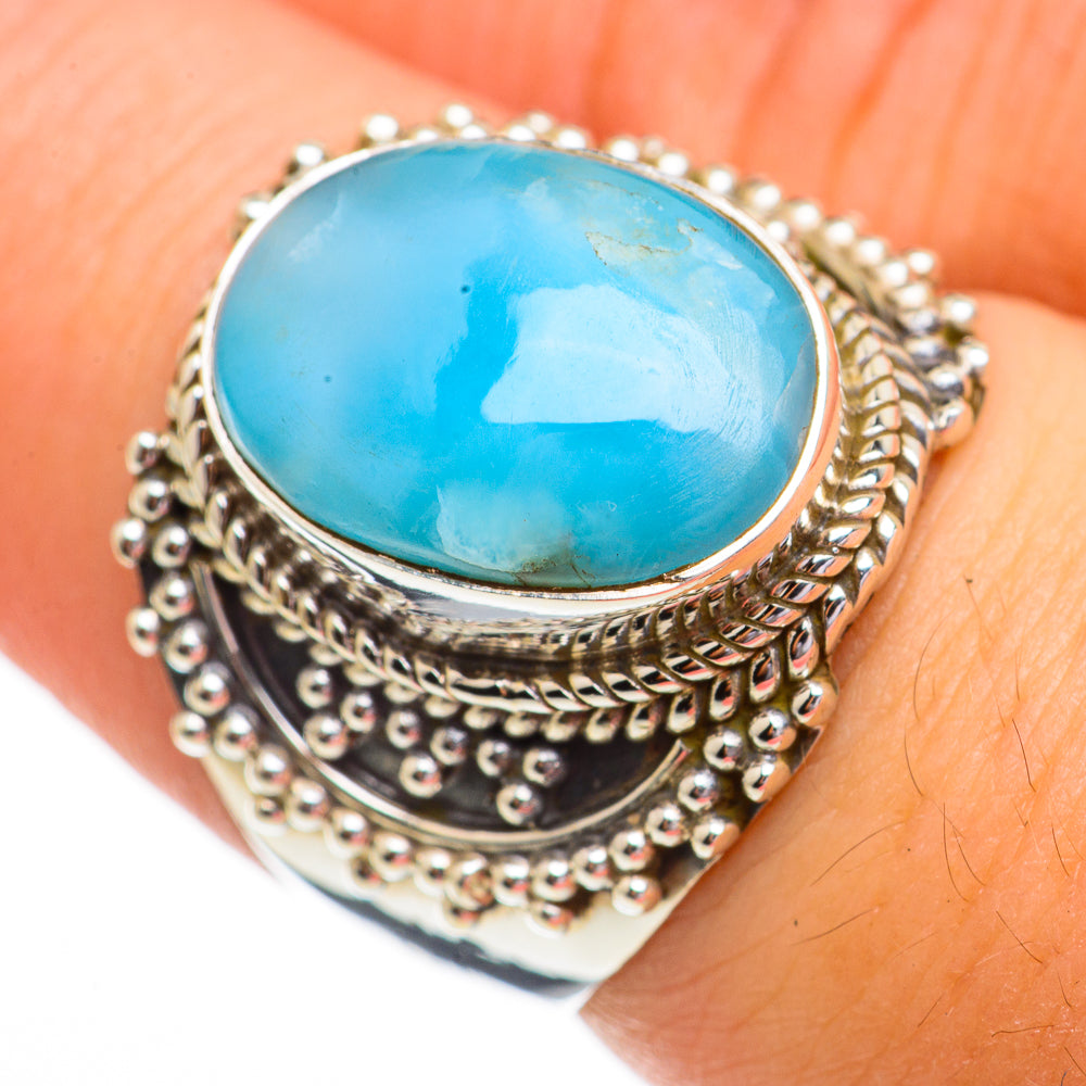 Larimar Rings handcrafted by Ana Silver Co - RING70449
