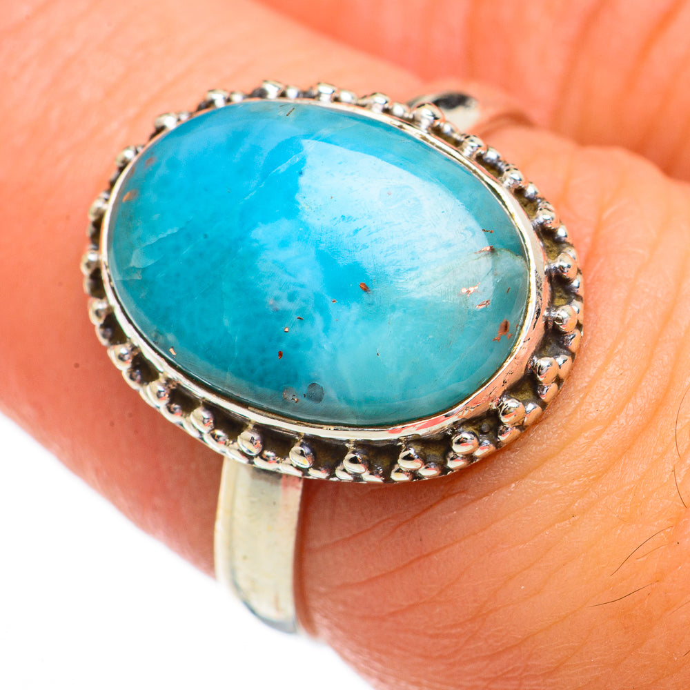 Larimar Rings handcrafted by Ana Silver Co - RING70451