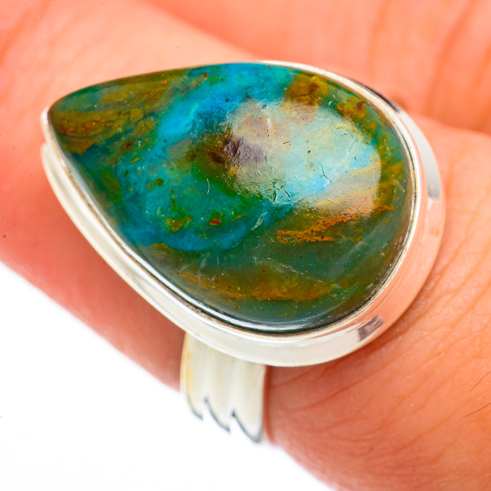 Peruvian Opal Rings handcrafted by Ana Silver Co - RING70452