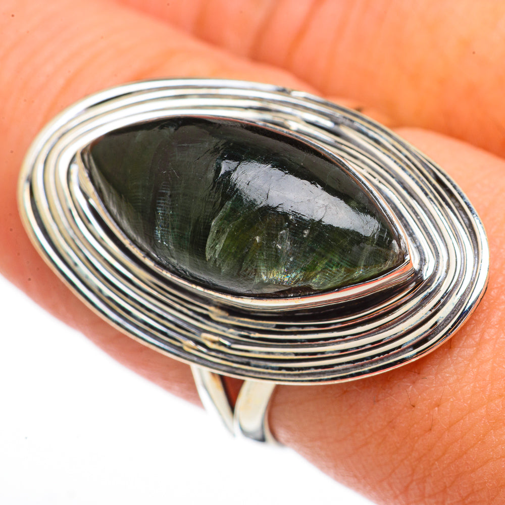 Seraphinite Rings handcrafted by Ana Silver Co - RING70455