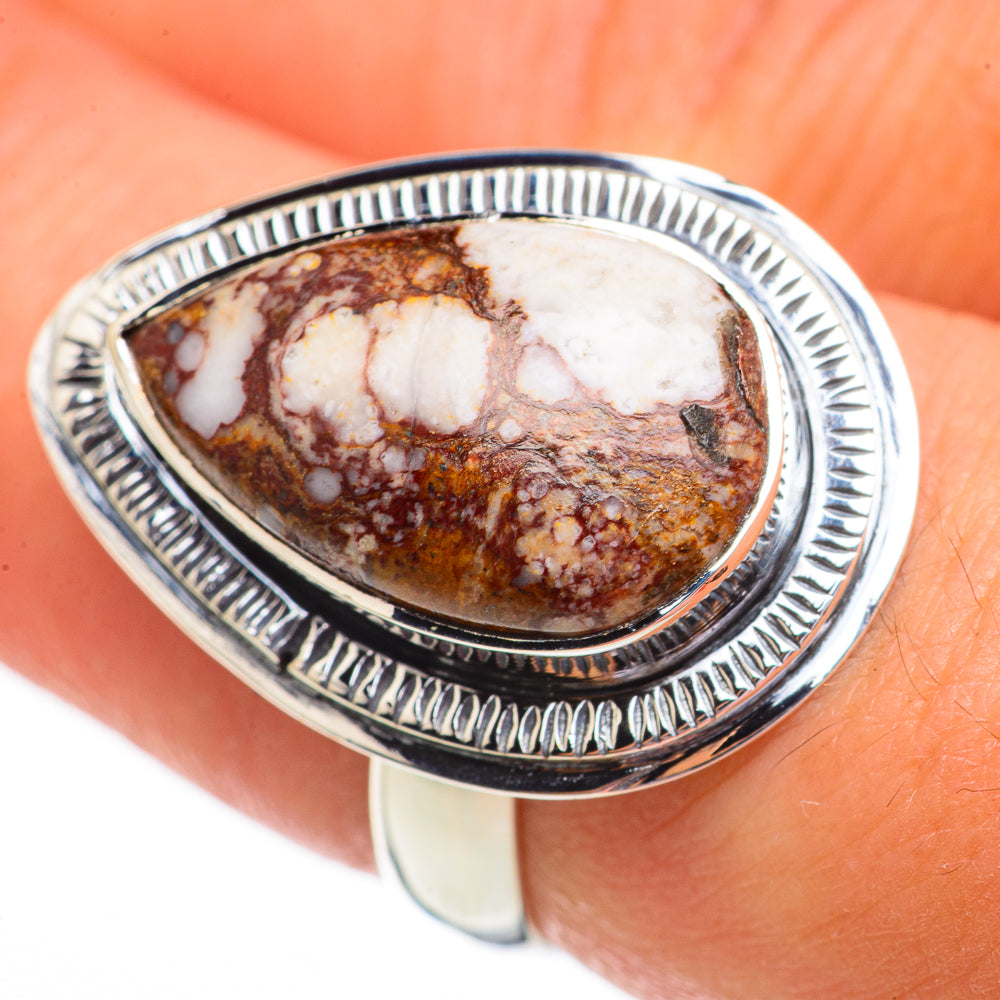 Peanut Wood Jasper Rings handcrafted by Ana Silver Co - RING70459
