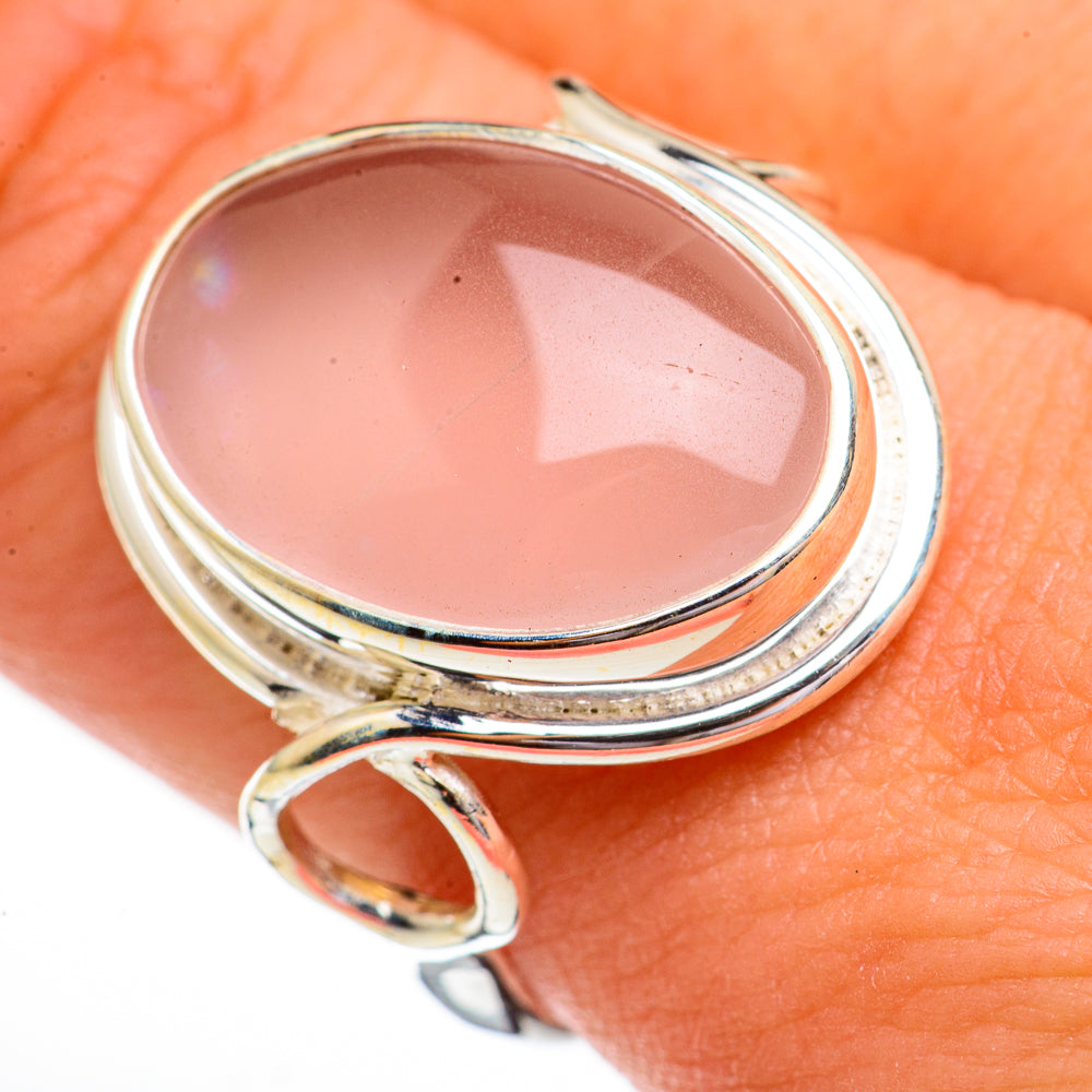 Rose Quartz Rings handcrafted by Ana Silver Co - RING70464
