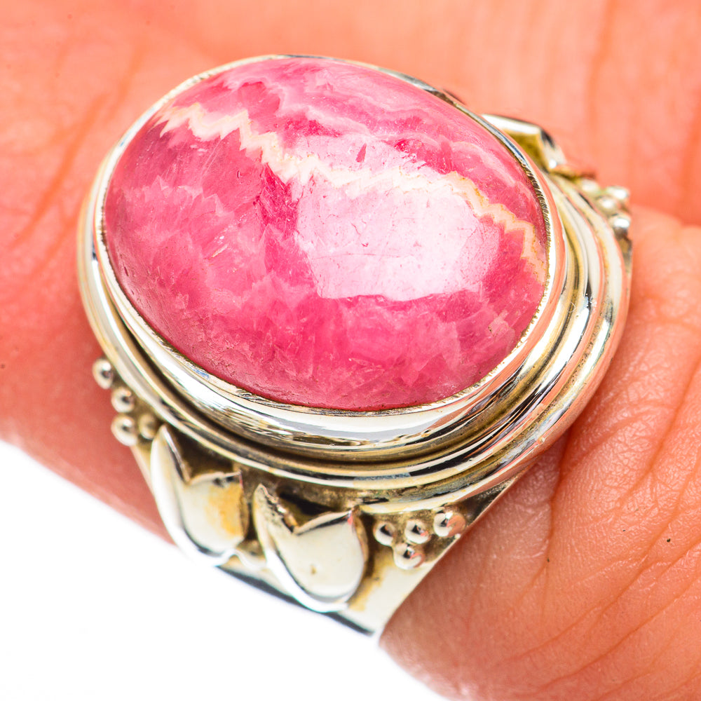 Rhodochrosite Rings handcrafted by Ana Silver Co - RING70466