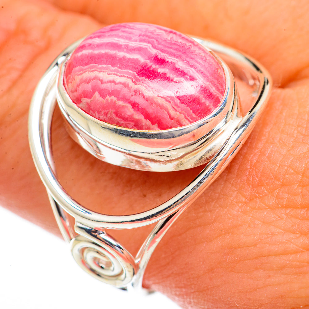 Rhodochrosite Rings handcrafted by Ana Silver Co - RING70468