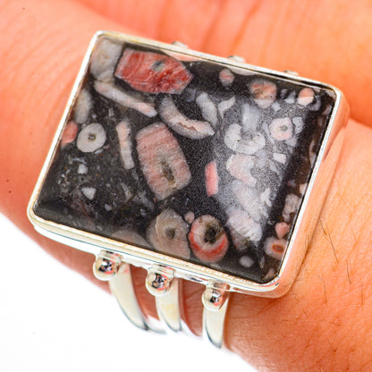Crinoid Fossil Rings handcrafted by Ana Silver Co - RING70472