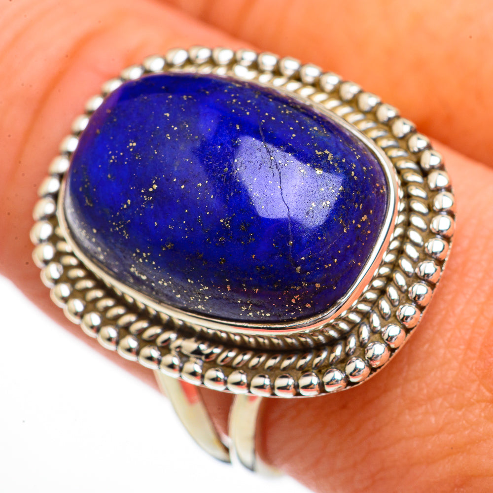 Lapis Lazuli Rings handcrafted by Ana Silver Co - RING70480