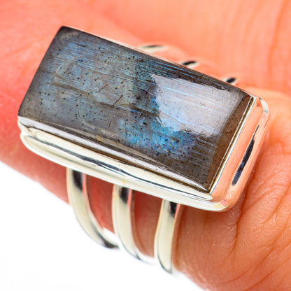 Labradorite Rings handcrafted by Ana Silver Co - RING70485