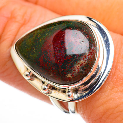 Bloodstone Rings handcrafted by Ana Silver Co - RING70488