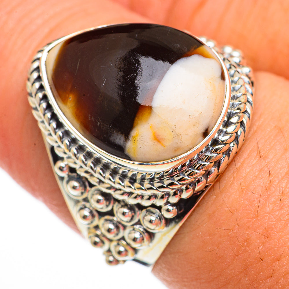 Peanut Wood Jasper Rings handcrafted by Ana Silver Co - RING70490